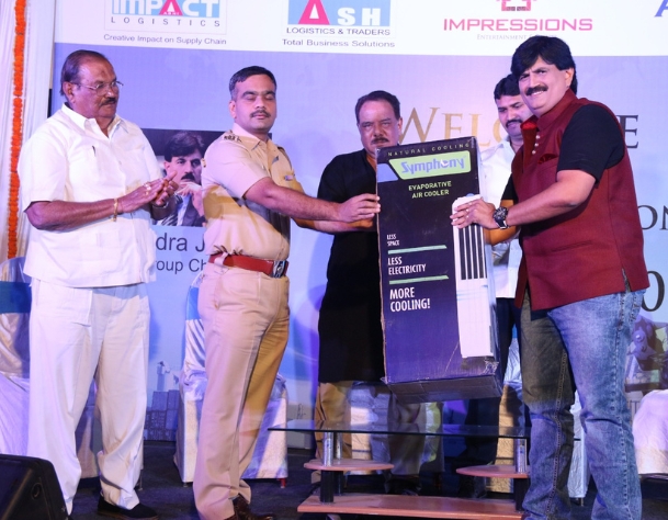 Distributing fans and coolers to police Department